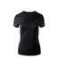 Womens/ladies Bisic T-shirt Black Martes-1