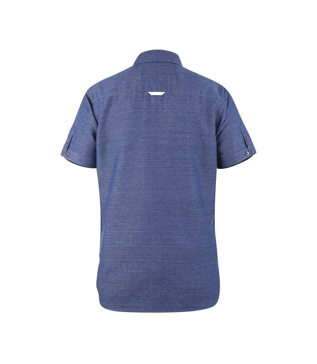 Mens D555 Stratford 2 Kingsize Short-sleeved Shirt Navy Duke-2