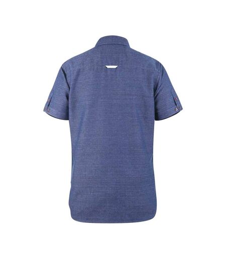 Mens D555 Stratford 2 Kingsize Short-sleeved Shirt Navy Duke