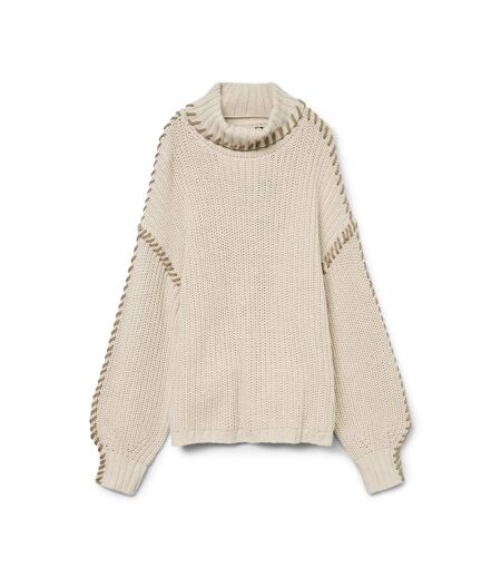 Pull beige femme vero moda newcream