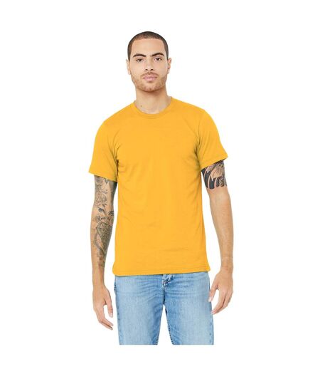 Canvas Unisex Jersey Crew Neck Short Sleeve T-Shirt (Yellow)