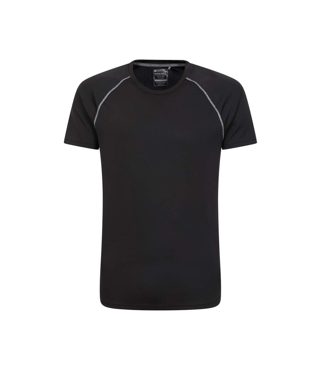 Mens Endurance Isocool T-shirt Black Mountain Warehouse-1