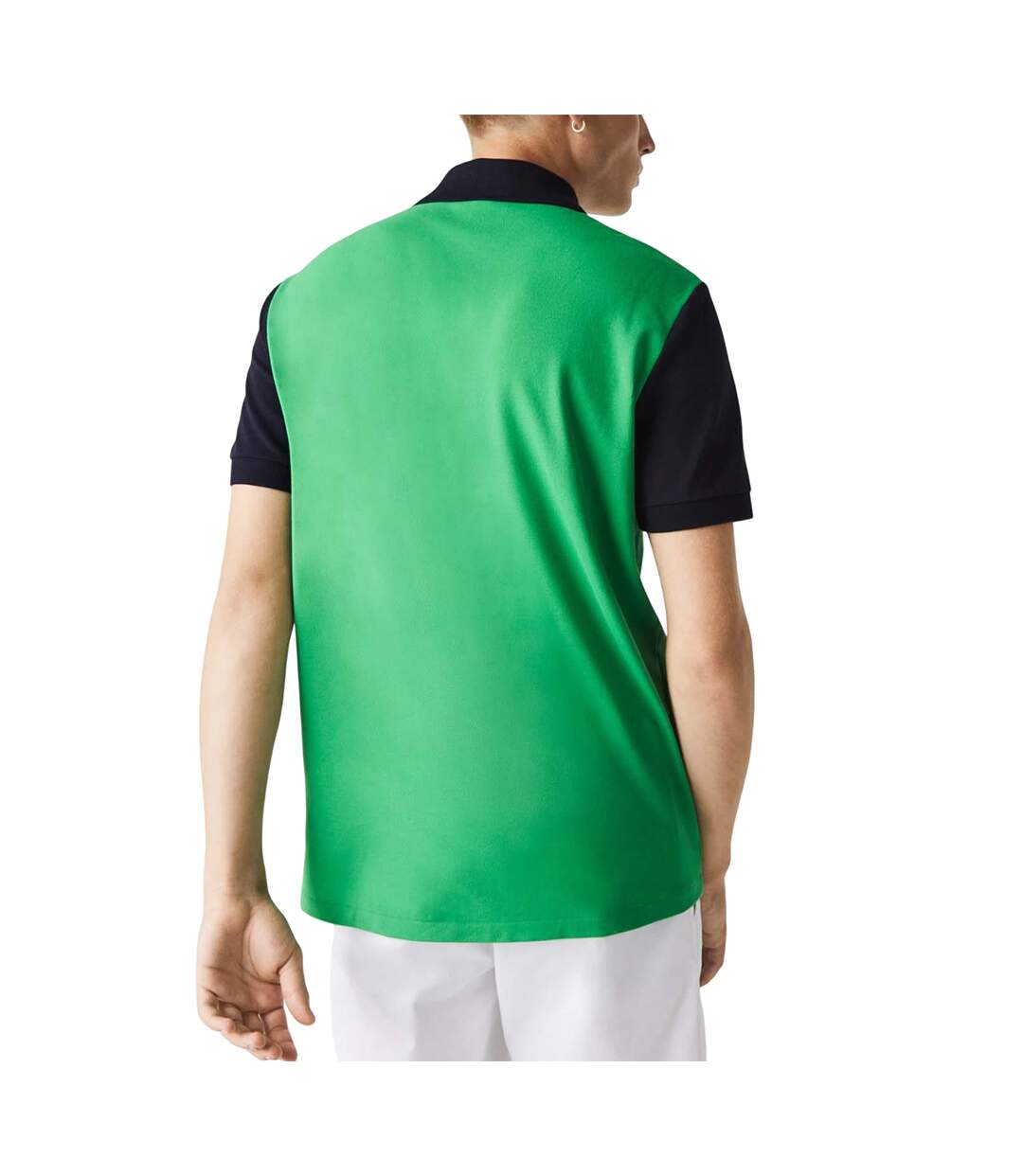 Polo homme vert / noir / bleu Lacoste-2