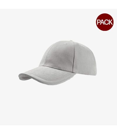 Lot de 2  casquettes en coton épais adulte blanc Atlantis