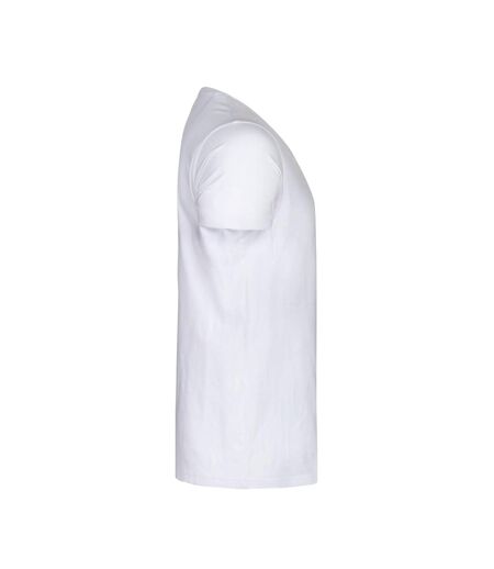 Mens Twoville Melange T-shirt White James Harvest