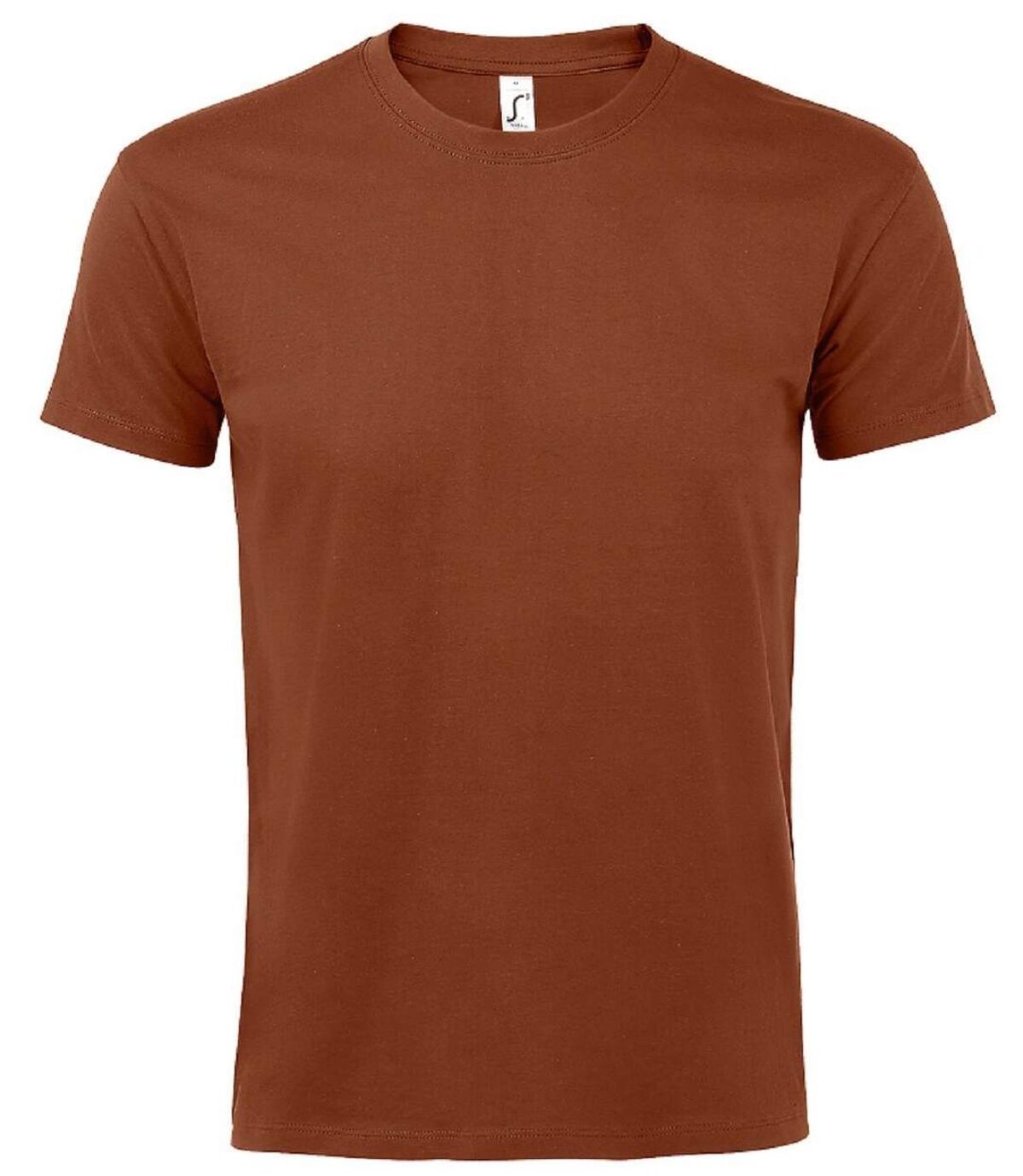 T-shirt manches courtes - Mixte - 11500 - marron terracotta