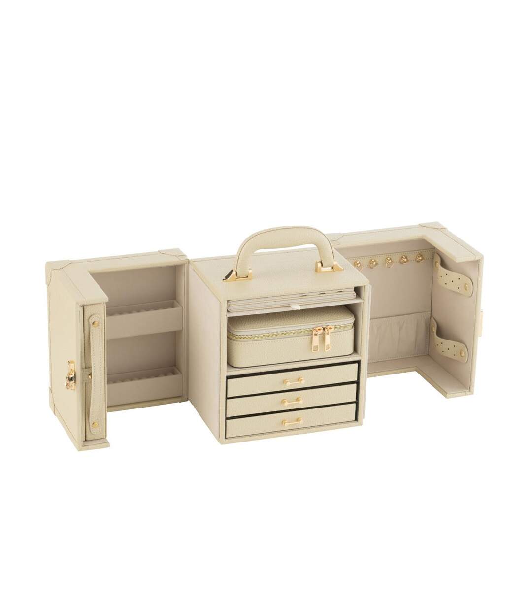 Coffret Boîte à Bijoux Ericka 29cm Beige-2
