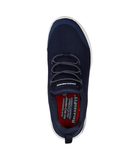 Womens/ladies Marsing-waiola Sr Safety Shoes Navy White Skechers
