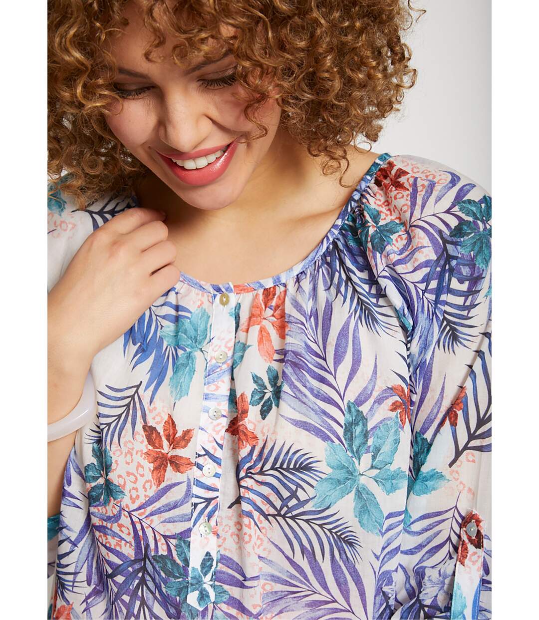 Tunique ample longue manches 3/4-5
