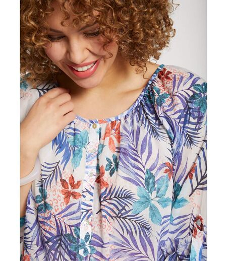 Tunique ample longue manches 3/4