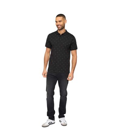 Mens Domray Polo Shirt Black Bewley & Ritch