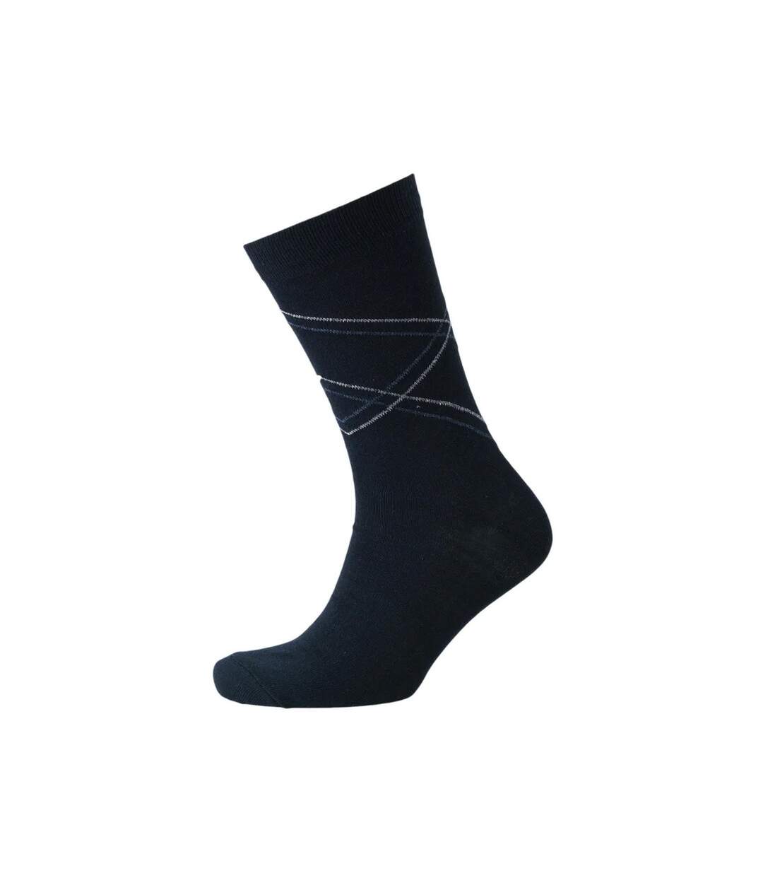 Pack of 7  Mens richmond socks  black/navy blazer/charcoal marl Life & Glory-3