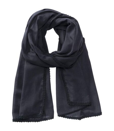 Echarpe légère ultra féminine - MB6404 - noir