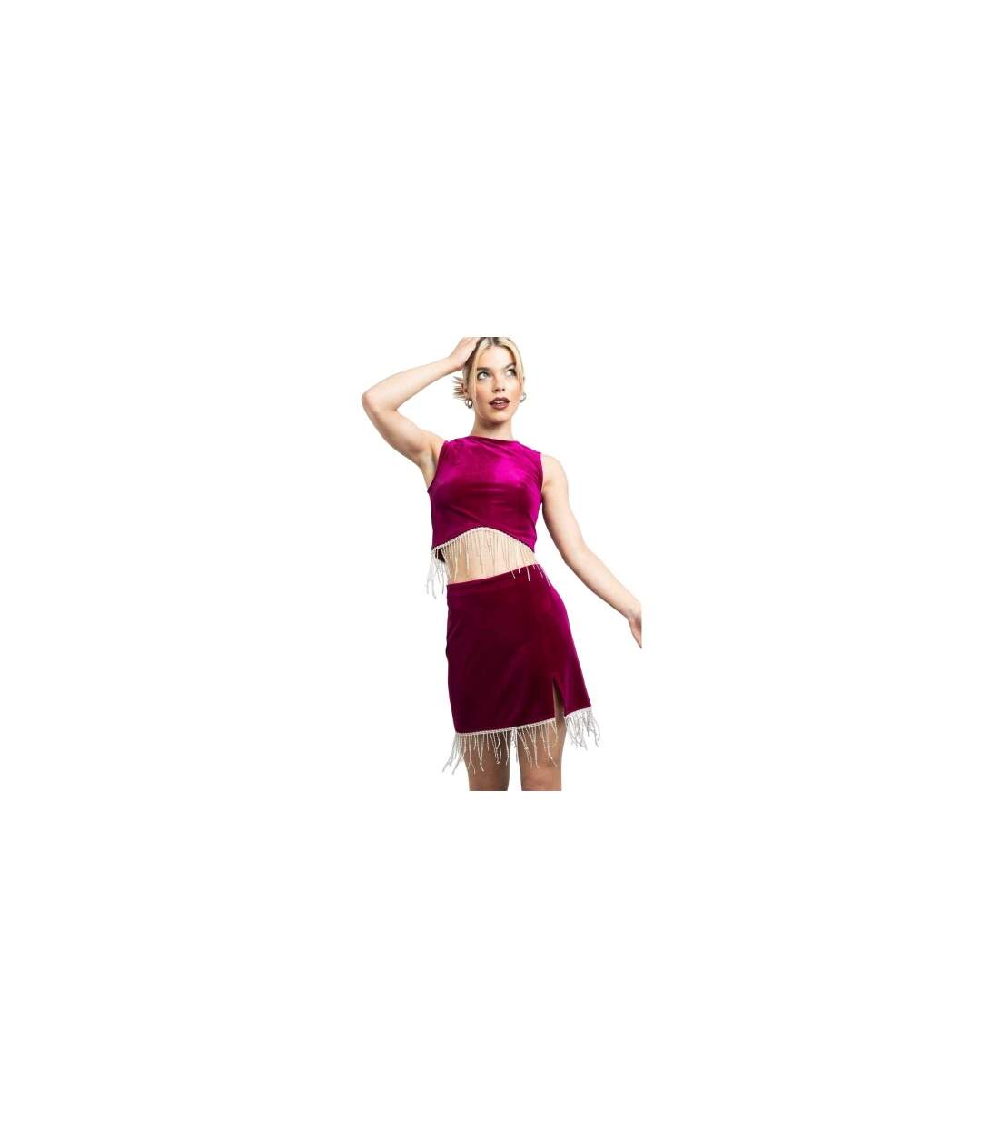 Mini Jupe Femme Magenta Daisy Street-1