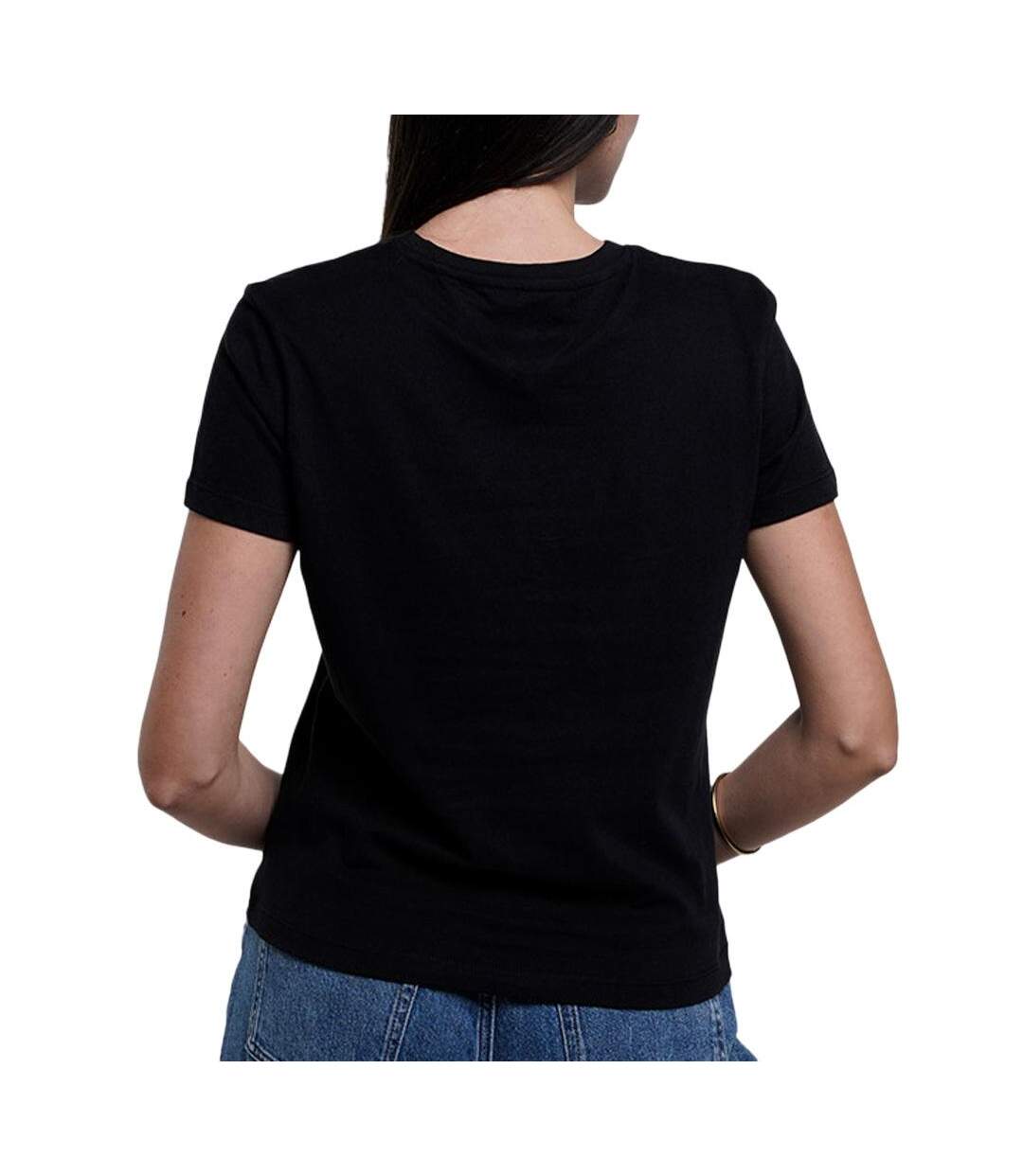 T-Shirt noir femme tommy hilfiger dw0dw21842-2