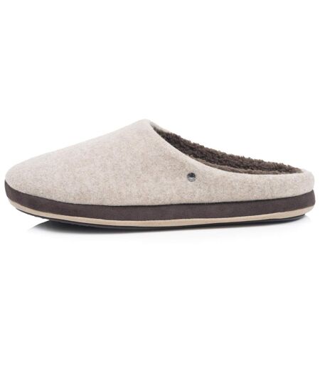 Isotoner Chaussons Mules homme polaire, chauds, semelle confort