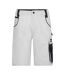 Short À Poches Strong Adulte Blanc Carbone James And Nicholson-1