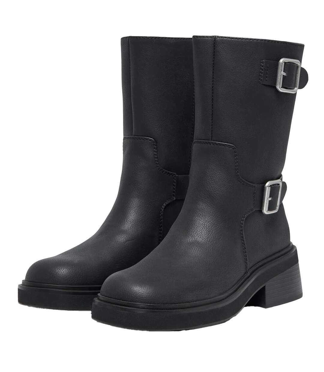 Bottes Mi-mollet Butter Femme Noir Only-1