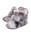 Ladies Fluffy Pom Pom Memory Foam Slipper Booties-1