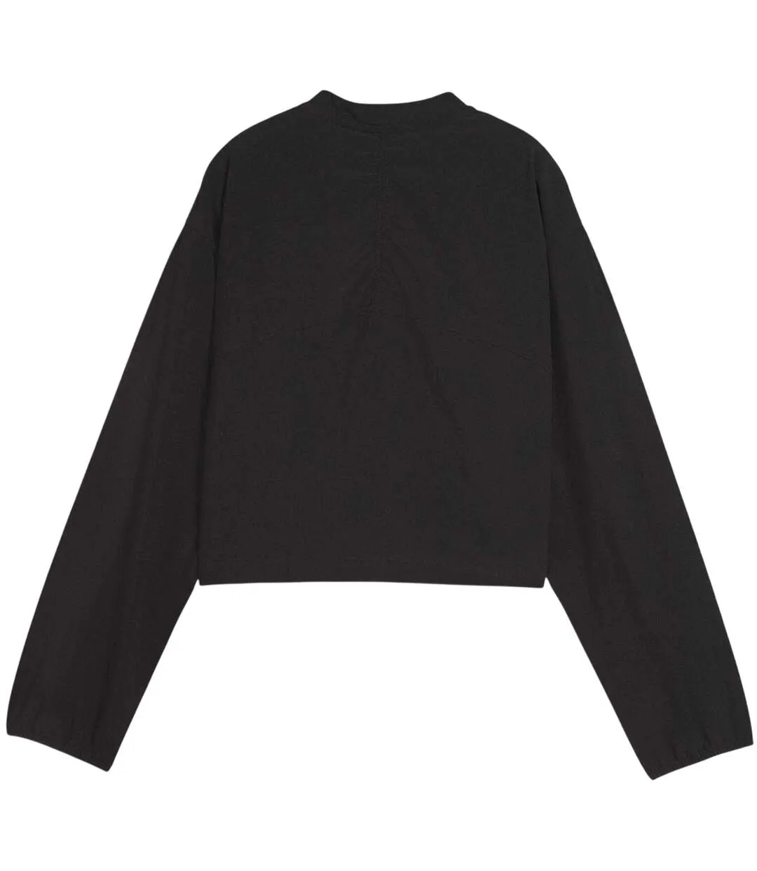 Womens/ladies Crop Sweatshirt  Black Puma-3