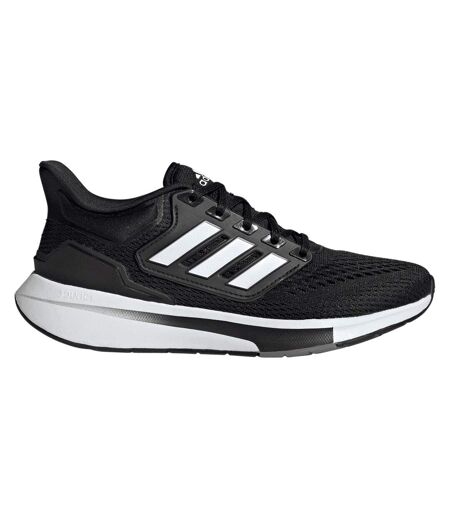 Womens/ladies Eq21 Running Shoes Core Black Cloud White Grey Adidas