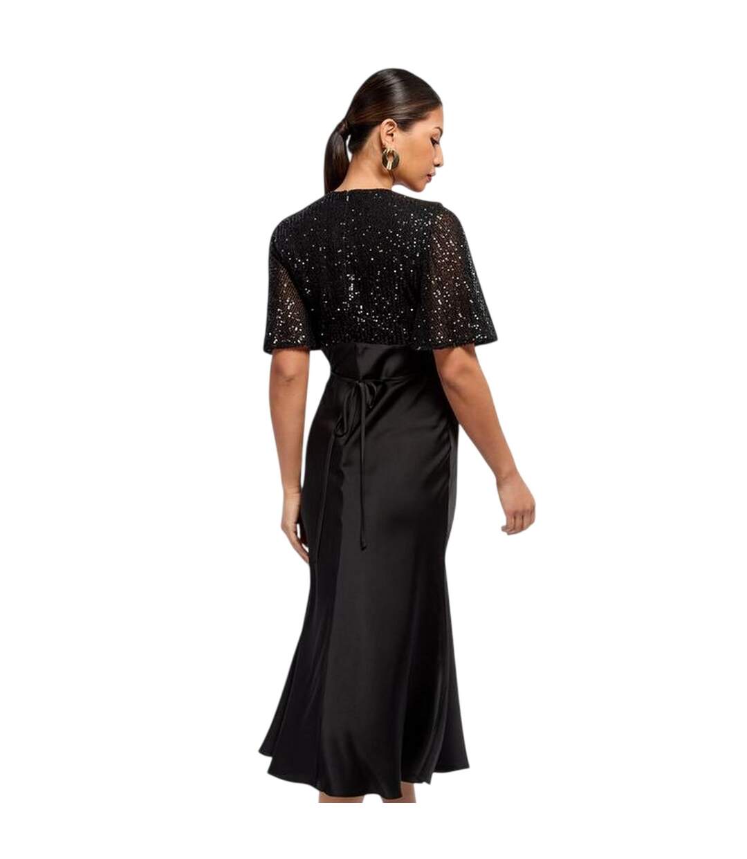 Robe Longue Femme Noir Little Mistress-3