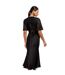 Robe Longue Femme Noir Little Mistress-3