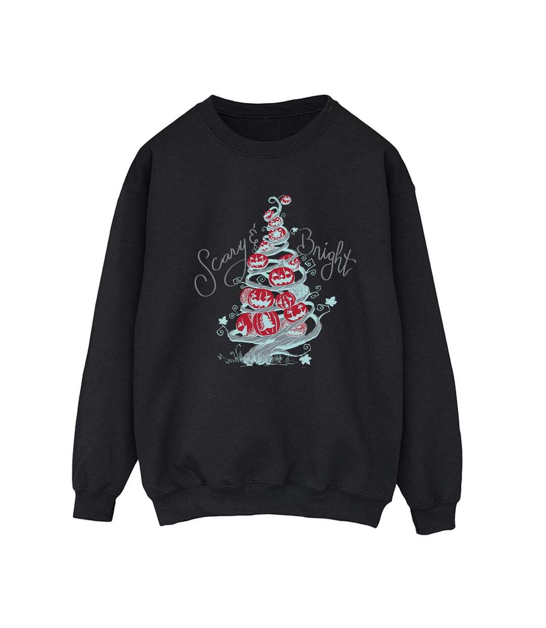 Disney Sweat Womens/Ladies The Nightmare Before Christmas Scary & Bright Sweatshirt (Noir) - UTBI32002-1