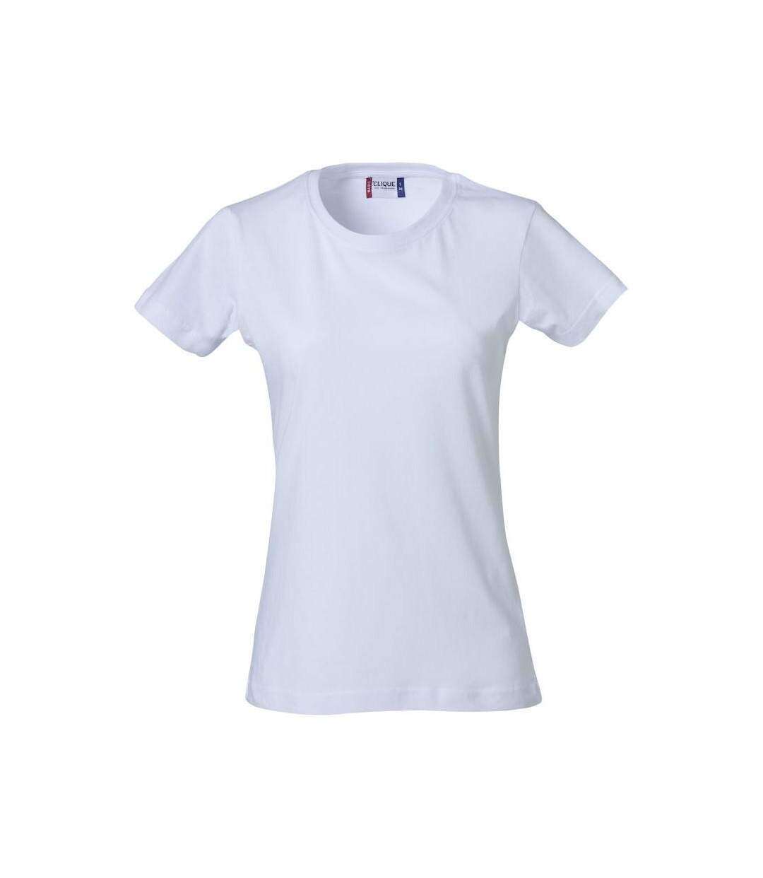Womens/ladies Plain T-shirt Bright Cerise Clique-1