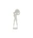 Statuette Homme Athlétique Atlas 50cm Blanc-3