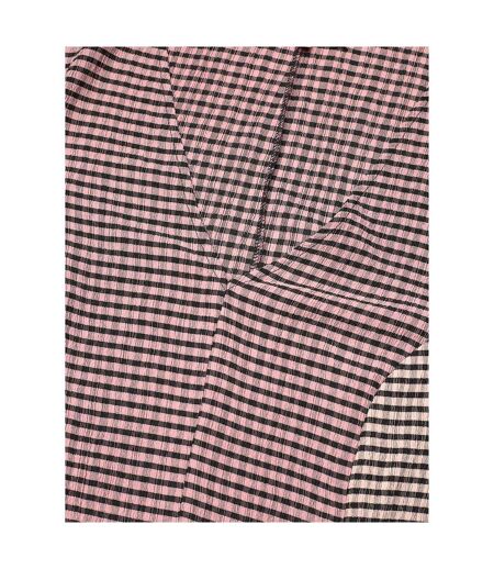 Robe Mi-longue Manches ¾ Motif/style À Rayures Femme Rose Stine Goya