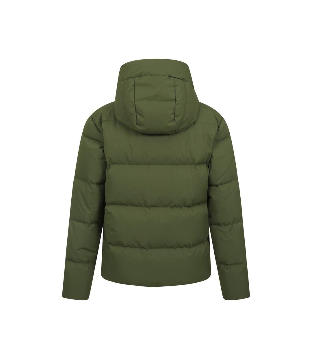 Womens/ladies cosy extreme short down jacket khaki green Mountain Warehouse