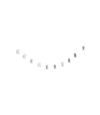 Guirlande Lumineuse 10 LED Lettres 120cm Noir & Blanc