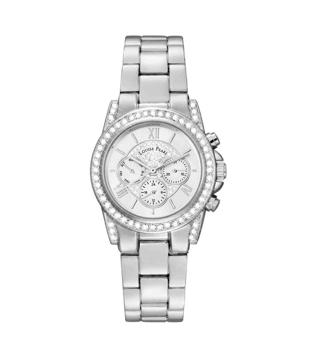 Montre Femme Louise Pearl ornée de Cristaux Swarovski® Argenté LP19