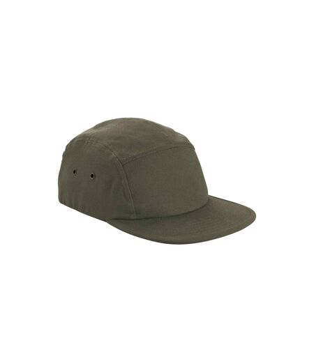 Beechfield Unisex Adult Canvas 5 Panel Baseball Cap (Olive) - UTBC5094