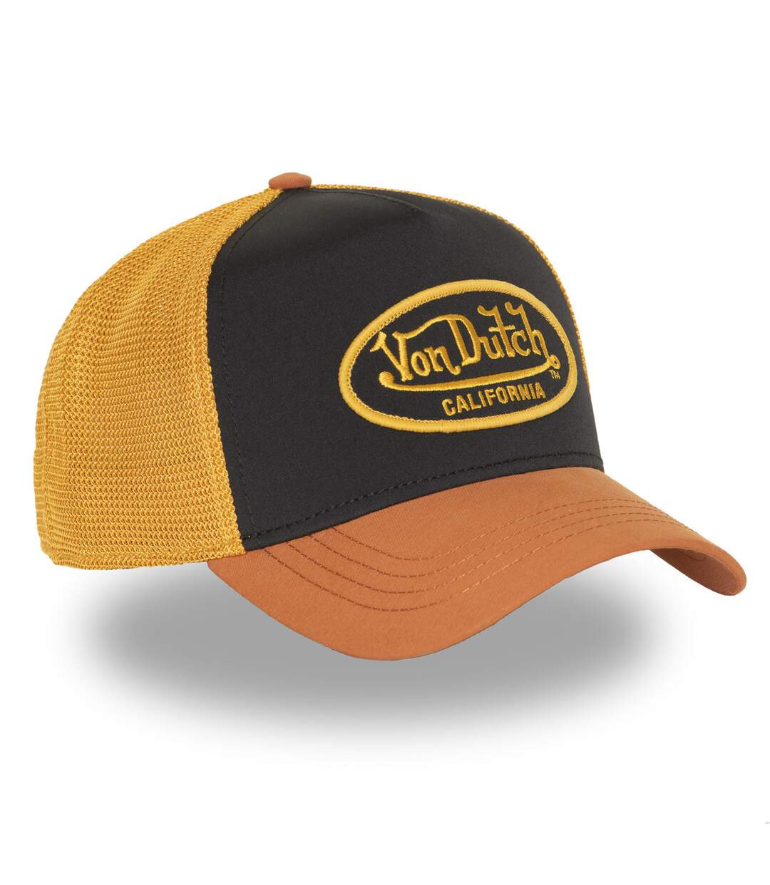 Casquette trucker en polyester 3 couleurs avec broderie Poly Vondutch-4