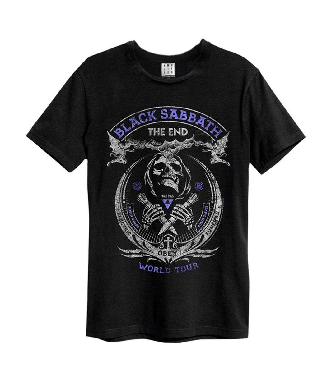 T-shirt Style Black Sabbath The End Adulte Noir Amplified-1