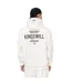 Mens Studio Garment District Back Print Hoodie White Kings Will Dream-3