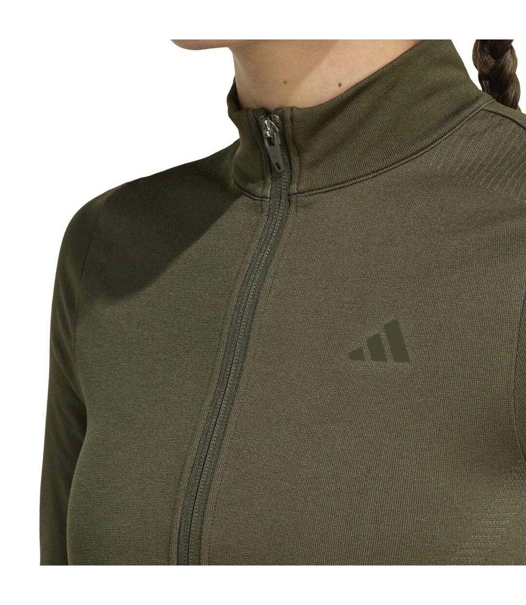 Veste Entraînement Climacool Femme Ton Kaki Adidas-4