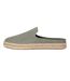 Mens Santiago Leather Mules Vetiver Grey Toms-3