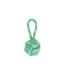 Jouet pour Chien Corde Balle 1 Poignée 27cm Vert