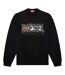 Mens Double Destroyed Logo Sweatshirt Black Diesel-2