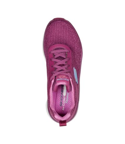 Skechers Womens/Ladies D´Lux Walker Daily Beauty Sneakers (Plum) - UTFS9559