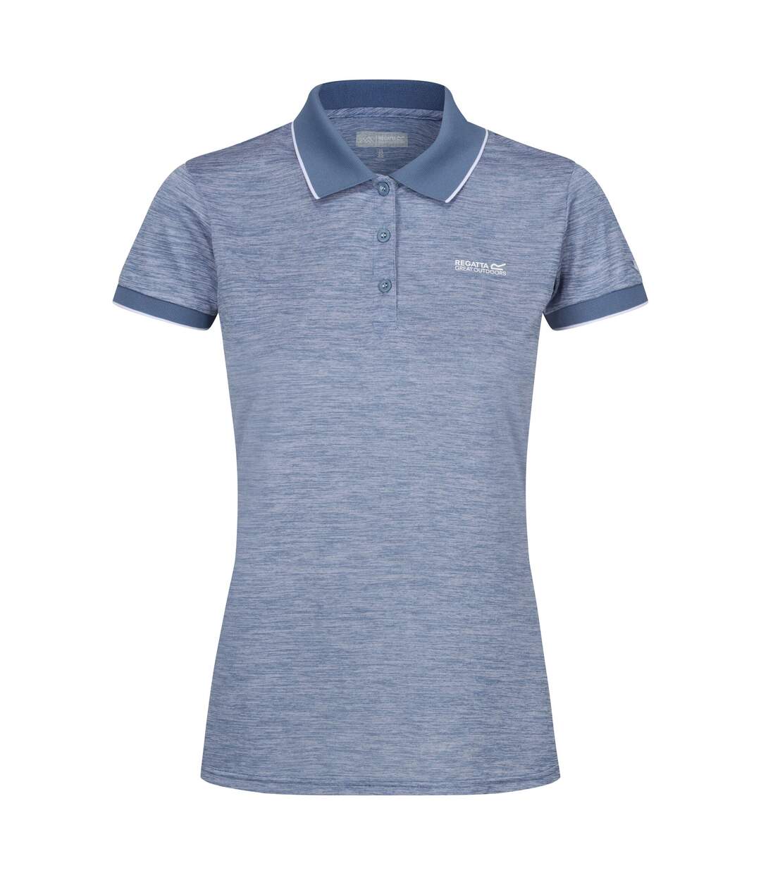 Polo manches courtes remex femme bleu de gris Regatta-1