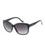Womens/ladies Square Sunglasses One Size Black Calvin Klein-3