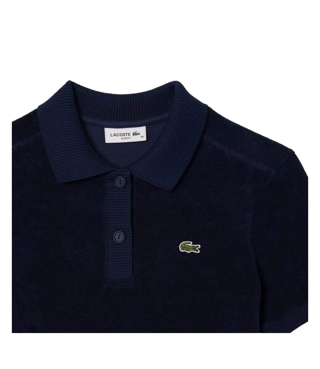 Polo femme bleu Lacoste-2