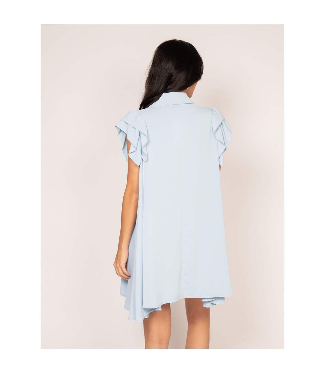 Robe courte boutonnée ILLISA - Dona X Lisa-2
