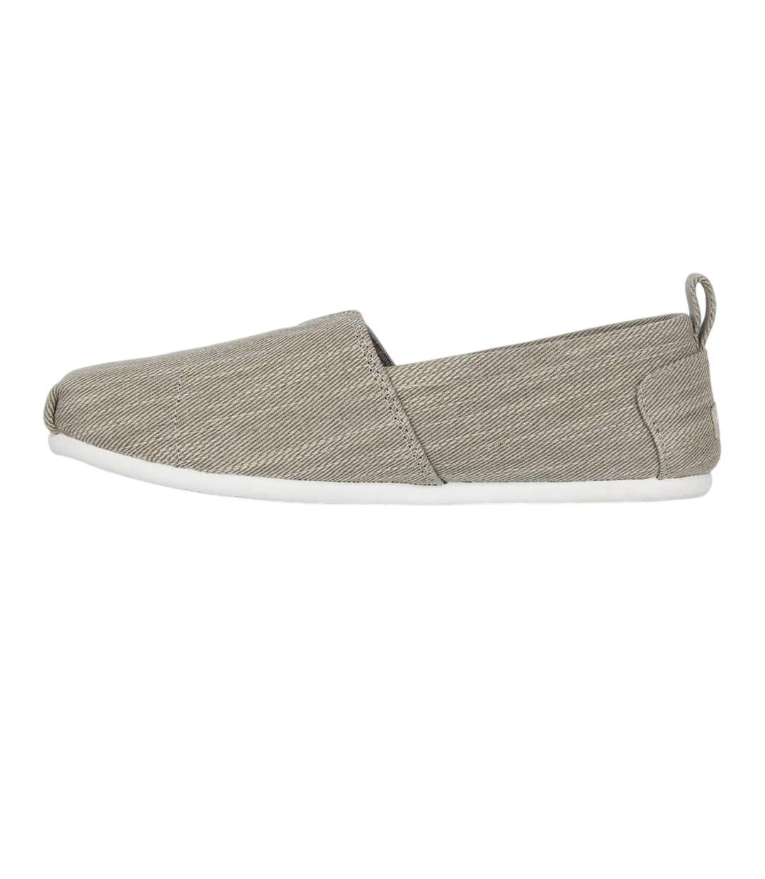 Mens Canvas Beach Casual Shoes Grey Denim SoulCal-3