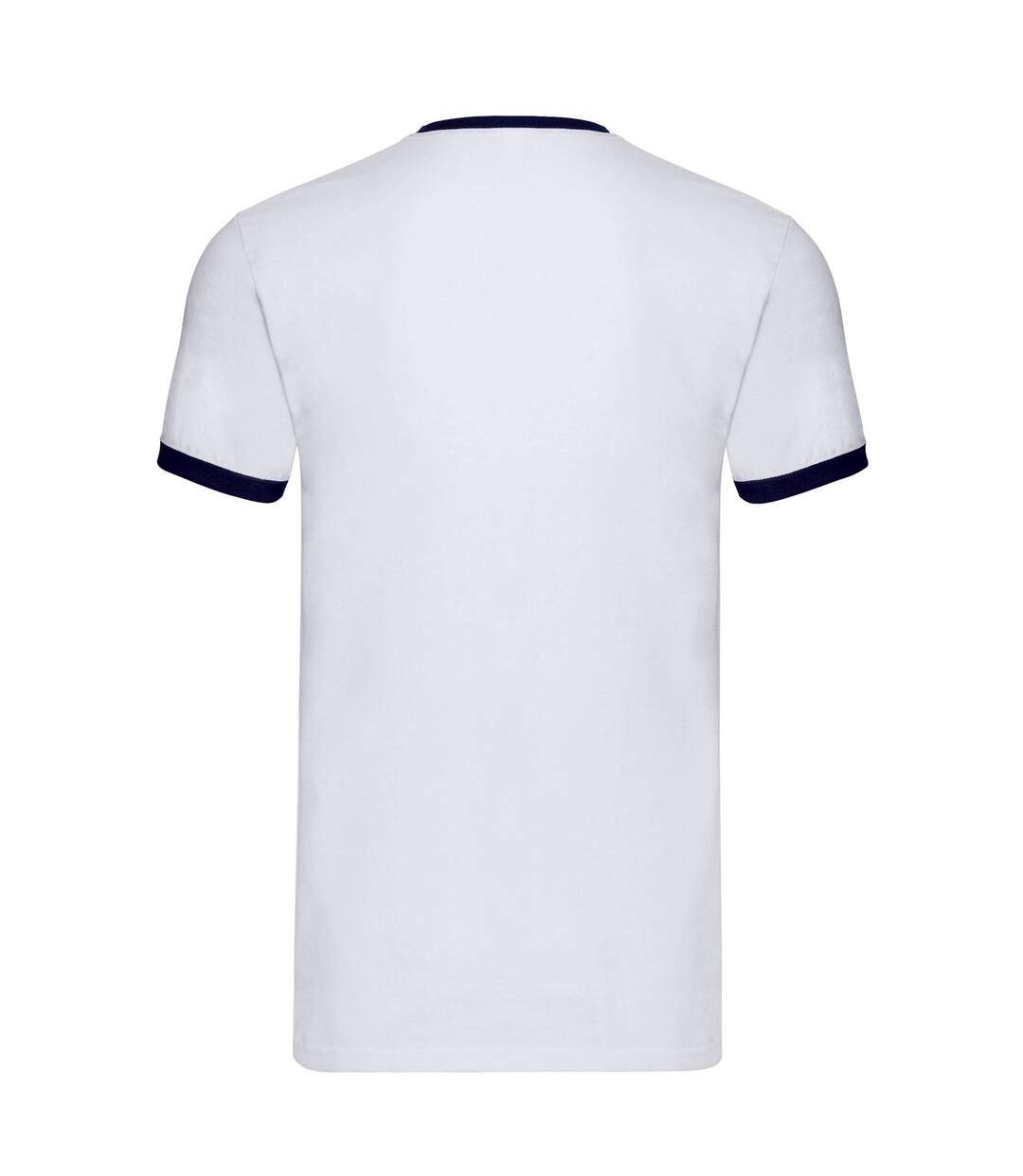 T-shirt adulte blanc / bleu marine Fruit of the Loom