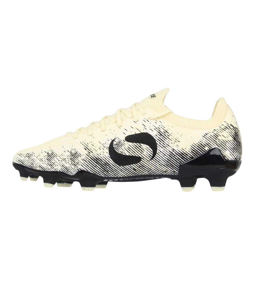 Mens Striped Firm Ground Football Boots Lemonade Black Sondico-3